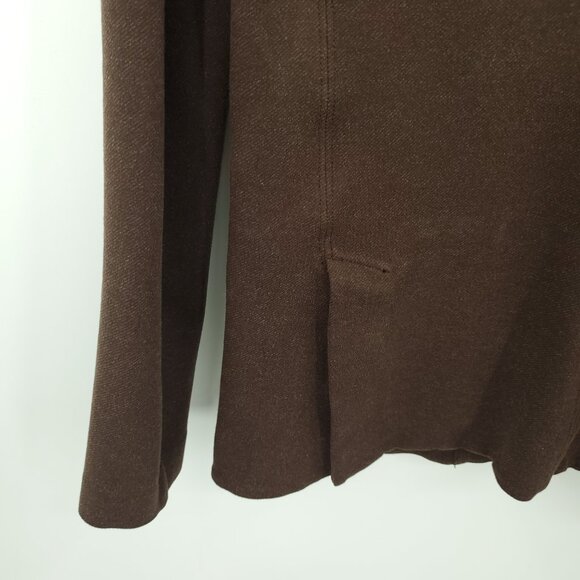 Athleta Venice Heather Blazer 10 Dark Brown Heather - Picture 13 of 16